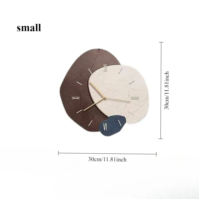 30cm Small-sized Decorative Clock Picture for Restaurant Hanging Without Drilling Holes. Living Room Decorative Picture.