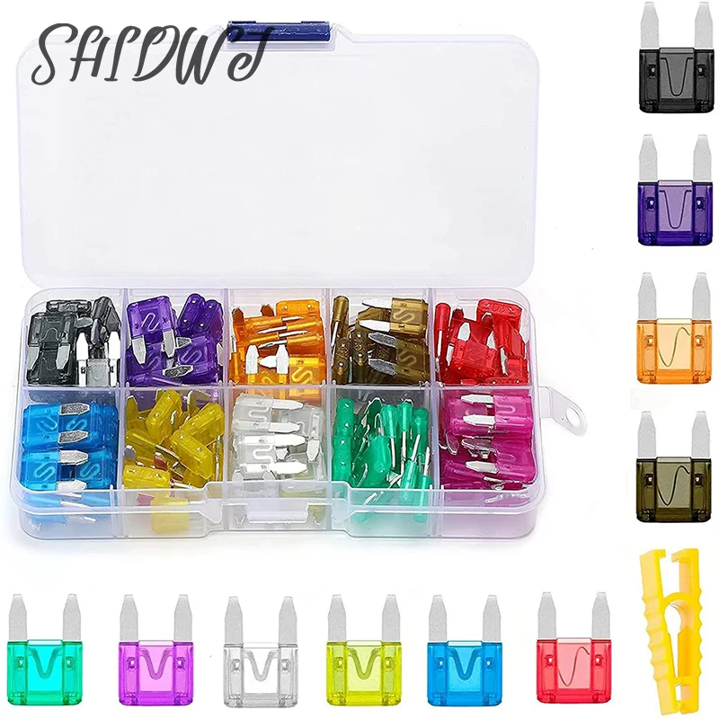 

60Pcs Profile Small Size Blade Car Fuse Assortment Set for Auto Car Truck5A 10A 15A 20A 25A 30A Fuse