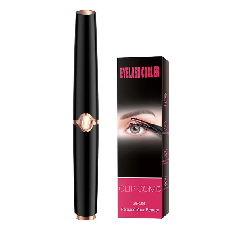 휴대용 발열 속눈썹 컬러 2 in 1 클립형 USB 충전식 전기 속눈썹 컬러