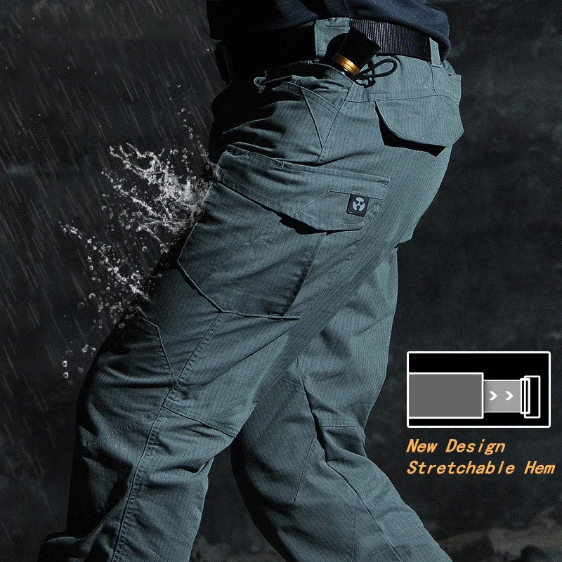 New Military Tactical Pants Men Large Multi Pockets SWAT Army Cargo Casual Cotton Security Bodyguard Combat Trousers Male