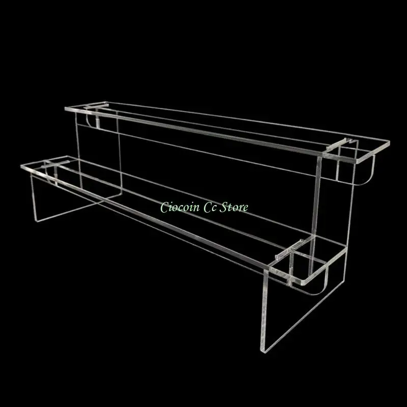 

X90F Multi Level Acrylic Shelf 1-5 Tiers for Jewelry and Collectibles Display Shelf