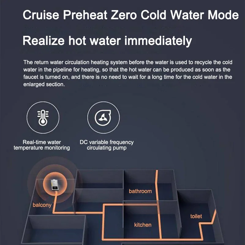 天然ガス給湯器,冷水,インテリジェント定温度,アップグレード16l