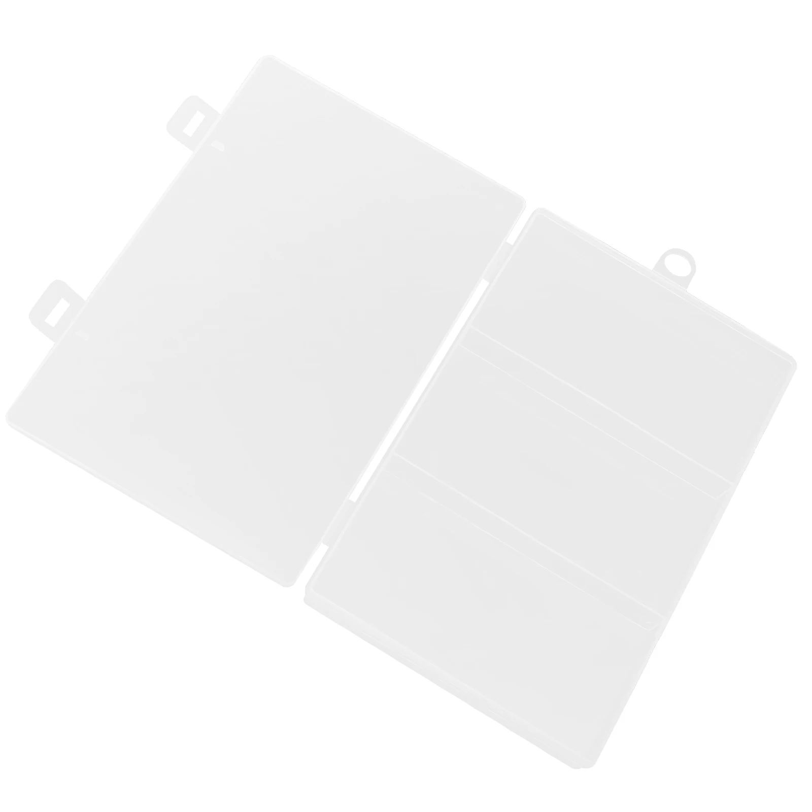 

Clear Paper Clips Storage Box Container With Dividers Multi-Use Organizer For Office Small Parts Beads Screws Crafts
