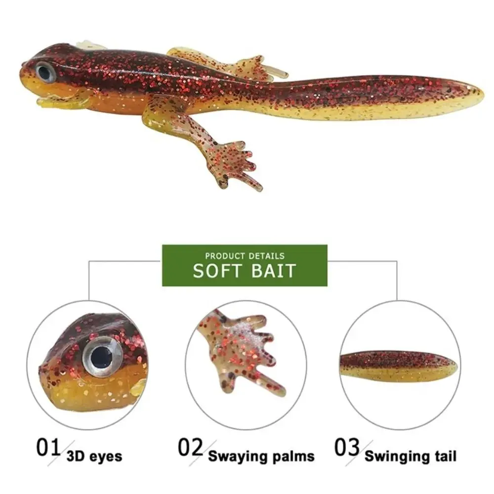 1/10pcs New 8cm Soft Fishing Lures Bicolor Fishing Tackle Tool Soft Bait 3.8g Artificial Worm Lures Long Tail Swimbaits image 5