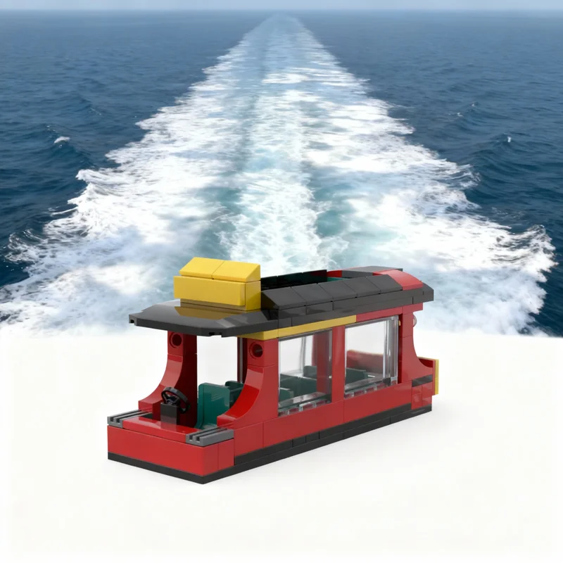 

111pcs MOC Boat Alt Build City Double Decker Sight Model Building Blocks Architecture Toys DIY Creative Christmas Gifts Idea