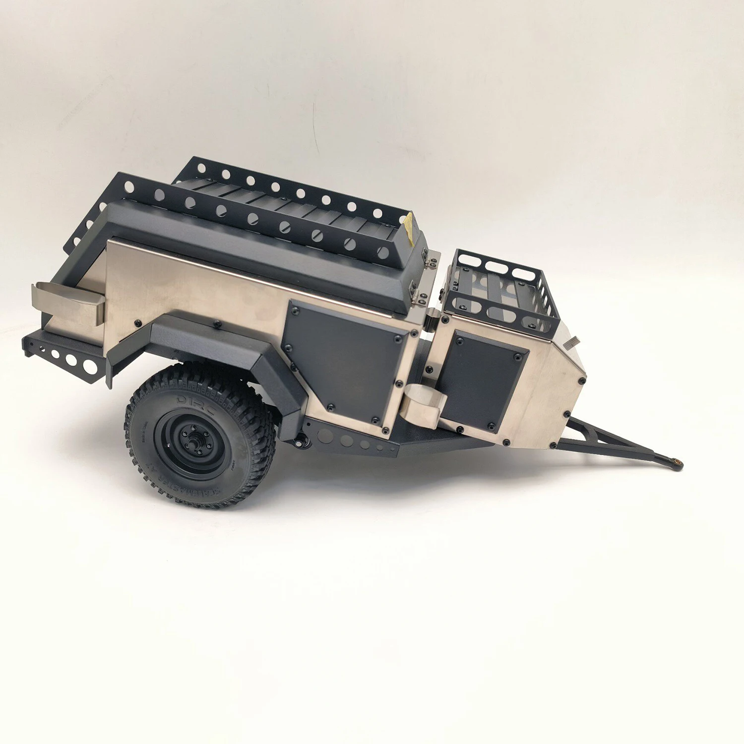 

All Metal 1:10 Simulated Camping RV Trailer for 1/10 RC Crawler Car Traxxas TRX4 Defender AXIAL SCX10 RC4WD D90 Wraith Jeep Part