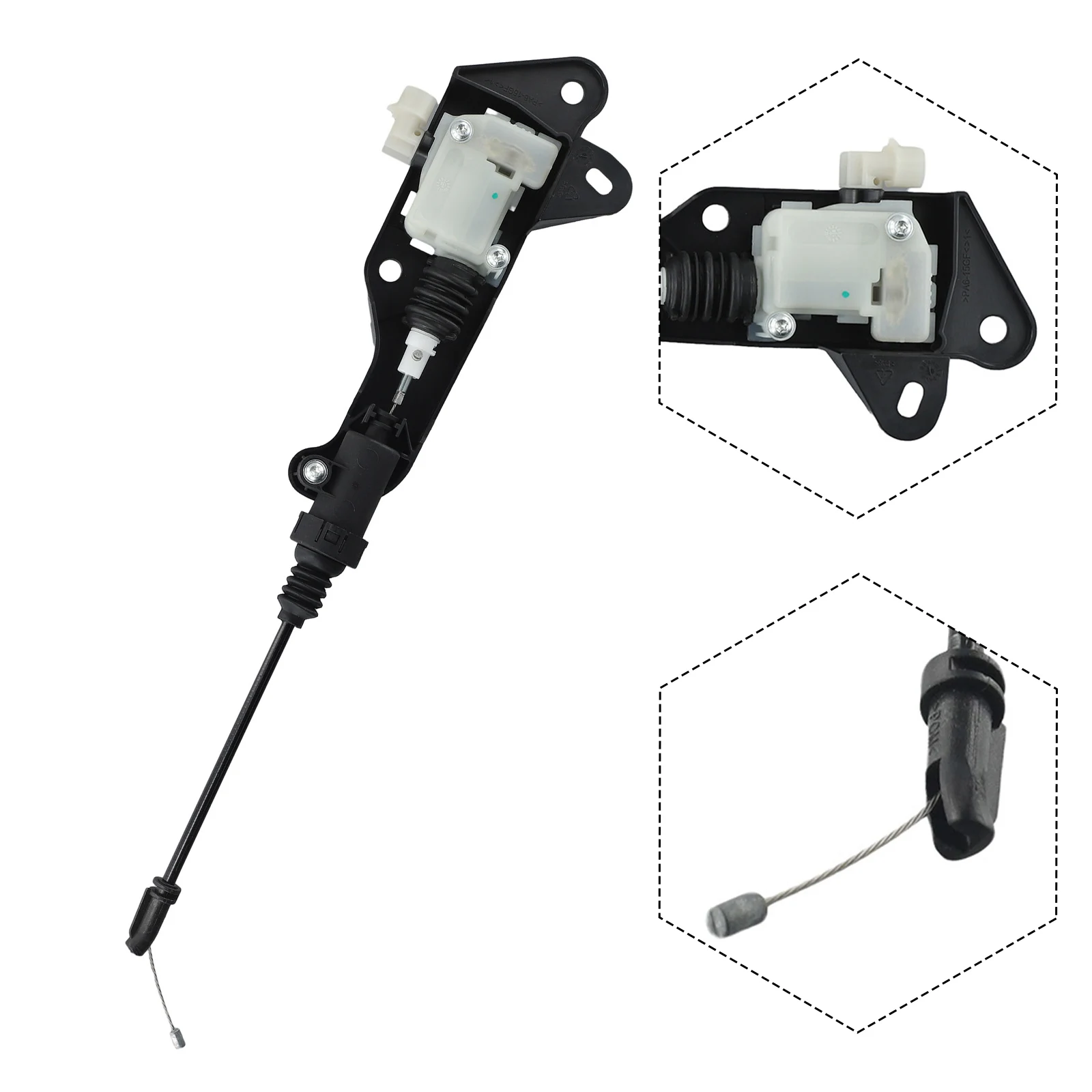 Car Lock Hood Lock 1098790-00-C Black Frunk Actuator Heat Sink for tesla Model for kia for nitro for hyundai Ioniq Plug-and-play