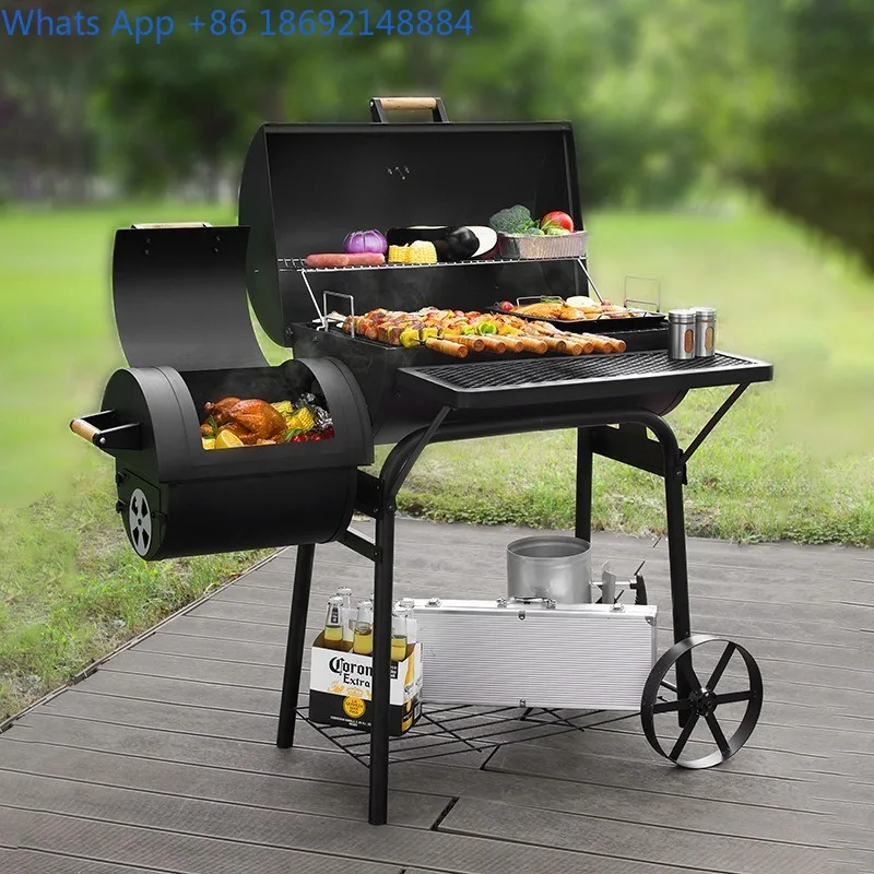Courtyard BBQ Grill Outdoor American Style Charcoal Household BBQ Rack Hotel BBQ Grill