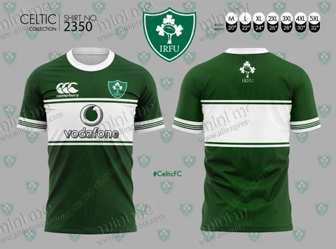 

2025 Summer Irish Olive Shirt T-Shirt Sports Top Short Sleeve Outdoor Quick Drying Breathable Crew Neck Fashion T-Shirt