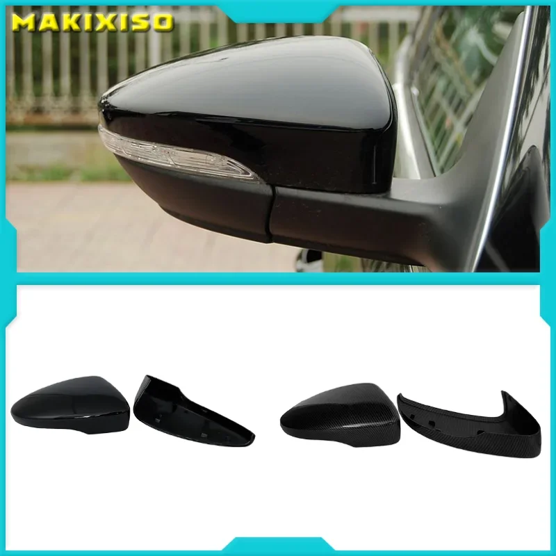 

1 Pair Rearview Mirror Cover Side Wing Rear View Mirror Case Covers For VW Golf MK7 7.5 GTD R GTI MK6 6 Polo 6R Scirocco Passat