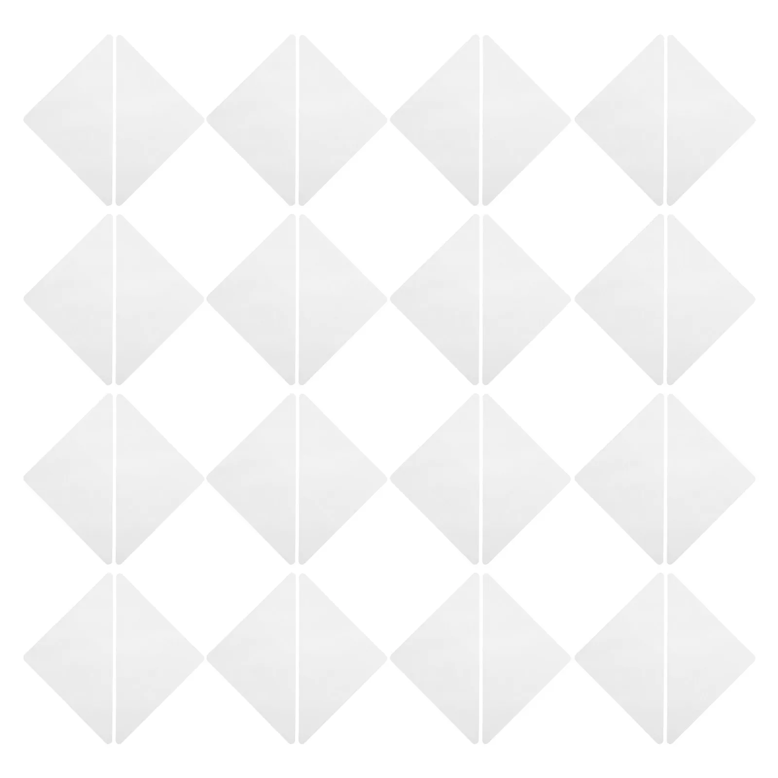 

50Pcs Stays Invisible Shirt Collar Support Stickers Self-Adhesive Triangle Corner Protectors for Suit Uniform Dress