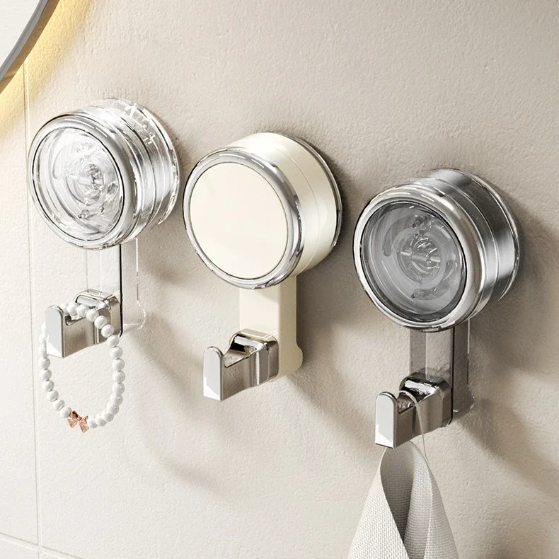 لا الحفر السنانير شفط كأس الملابس المنزلية حقيبة شماعات اكسسوارات الحمام Traceless الثقيلة رداء منشفة الرف