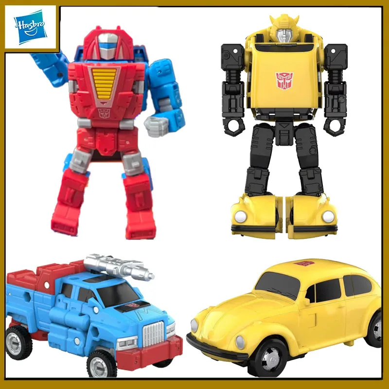

Hasbro Original Transformers Anime Figure G1 Retro Hanging Card Bumblebee Gearbox Action Figure Toys for Boys Girls Kids Gift