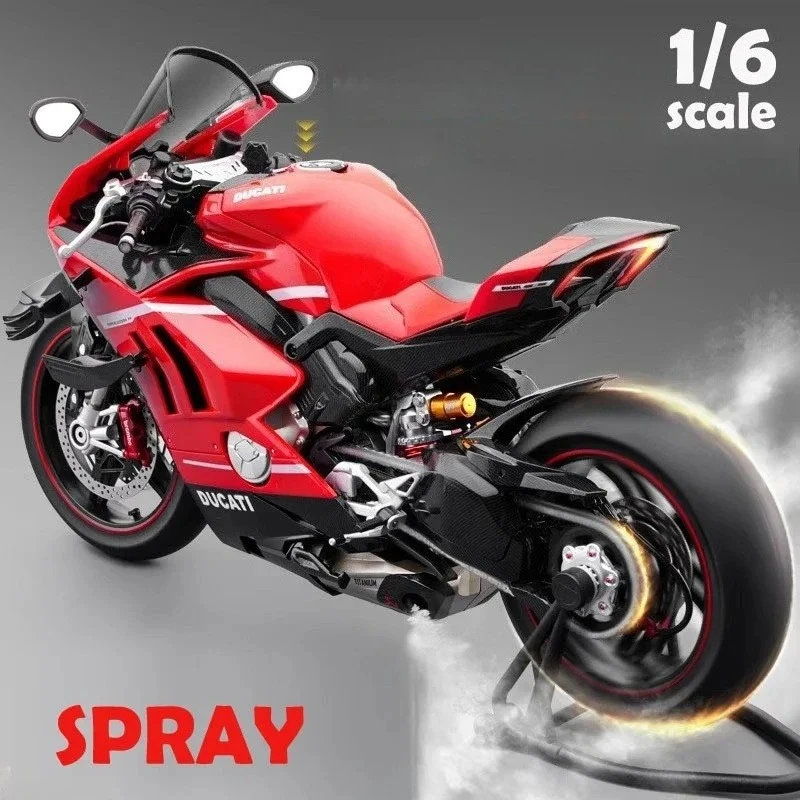 

FOR Diecast Ducati V4 Motorcycle 1:6 Scale Alloy Model - Miniature Ornament, Ideal Boyfriend Gift & Home Decor Toy Vehicle