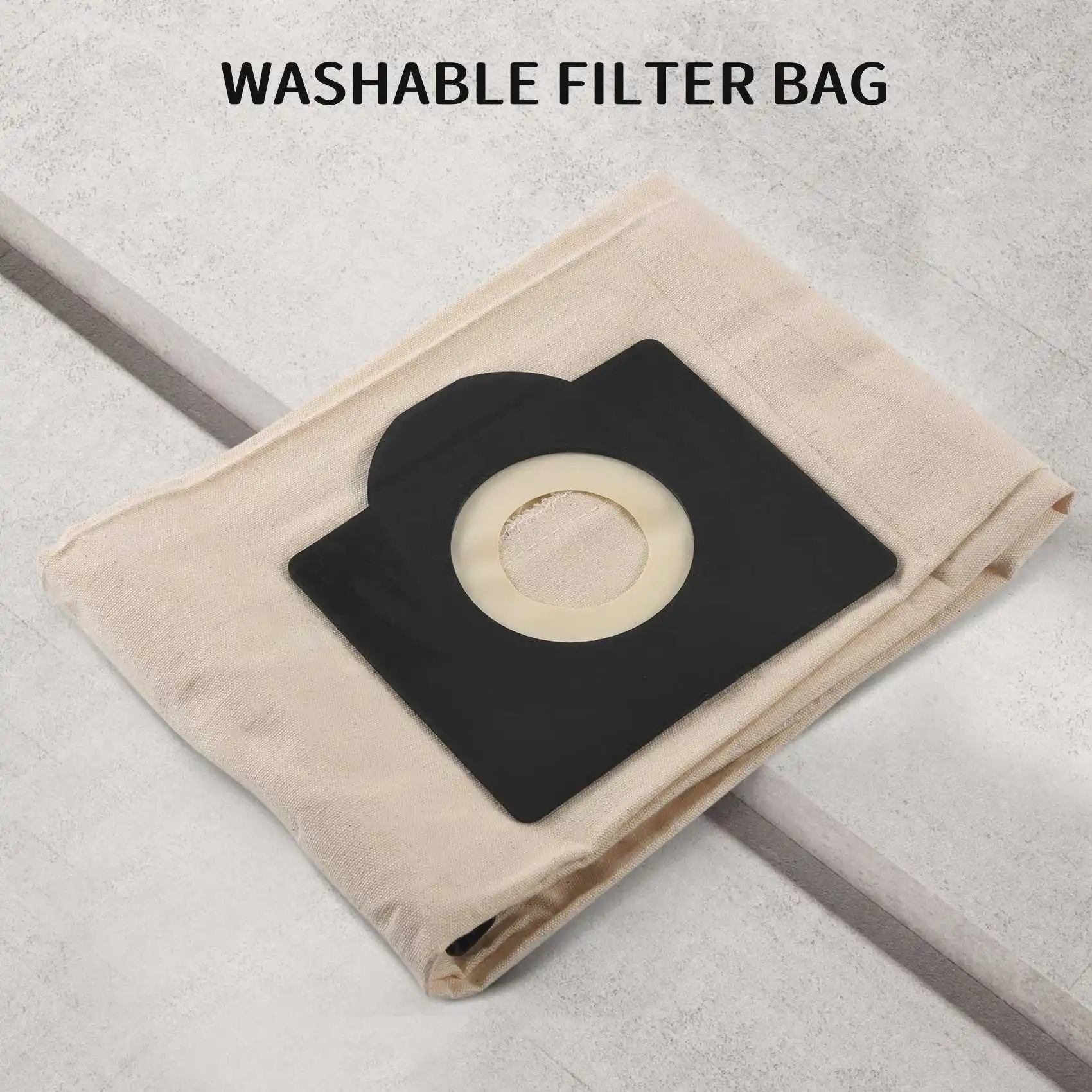 Bolsas de filtro lavables para Karcher WD3 Rremium WD3200 SE4001 WD3300 Wd2 SE 4000 MV3, bolsa de aspiradora, 2 piezas