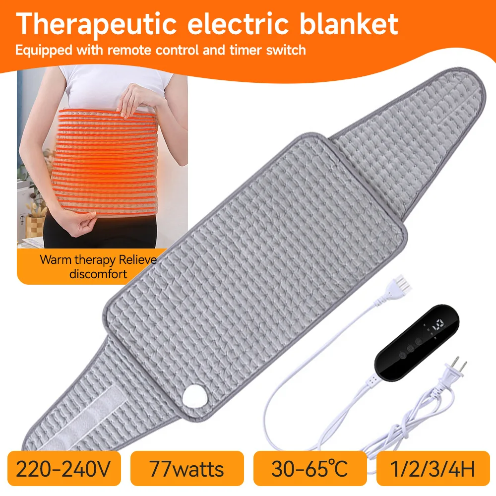 Electric Heating Pad Warm Physiotherapy Thermal Blanket Office Home Temperature Control Waist Belt Warming Back Hand Leg Abdomen