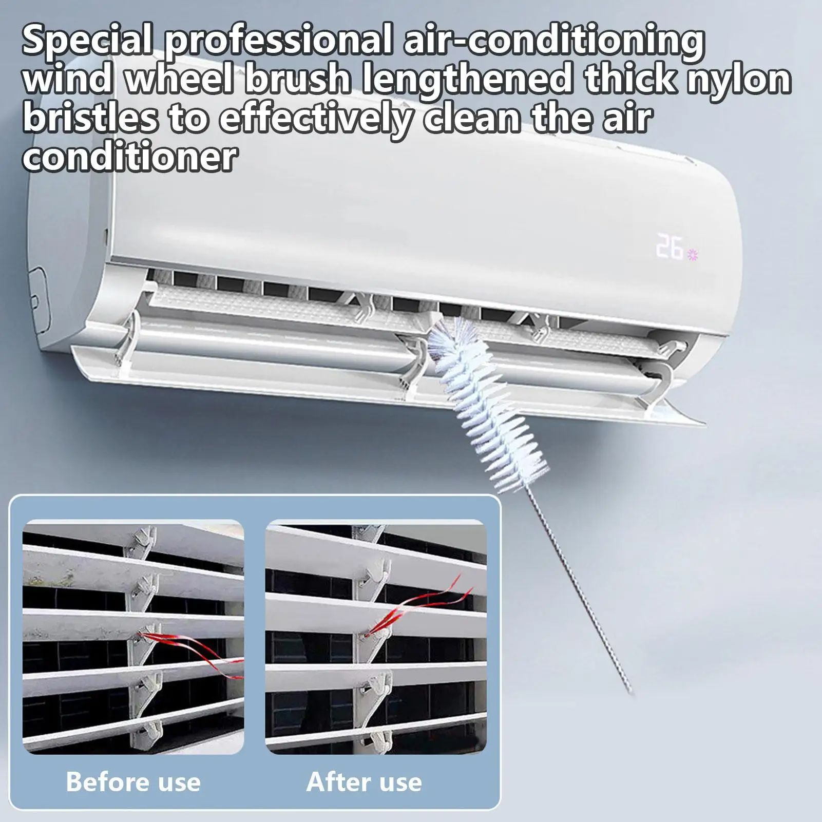 Split Air Conditioner Cleaning Cover Dust Clean Wall-Mounted AC Wash Bag Kit With Drain Pipe Household Accessories - view 5