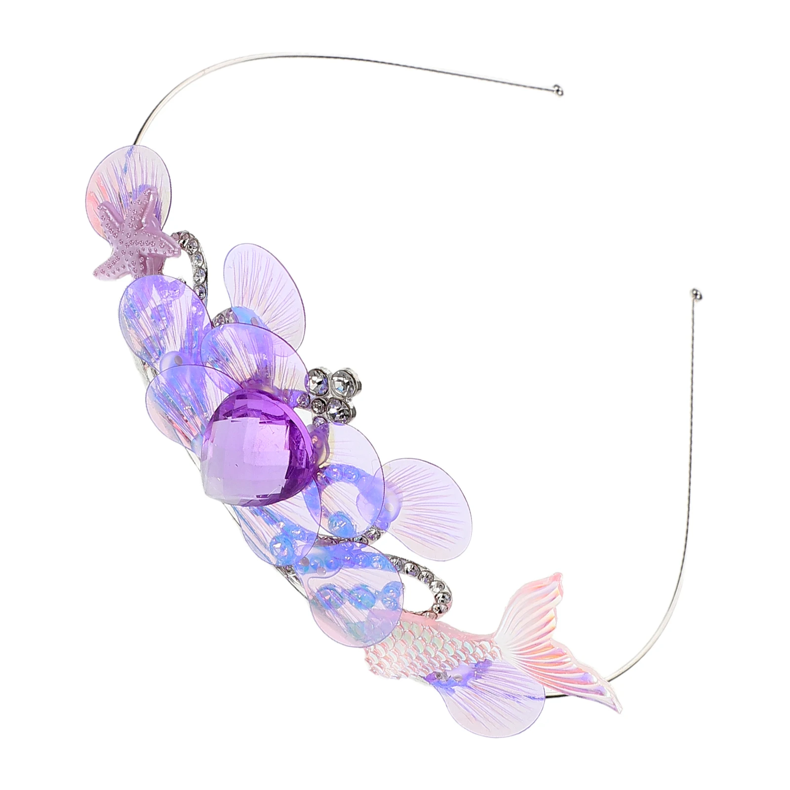 

Mermaid Headband Girls Hair Accessories Ocean Style Shell Decoration Birthday Party Tiara Kids Costume Under Sea Props