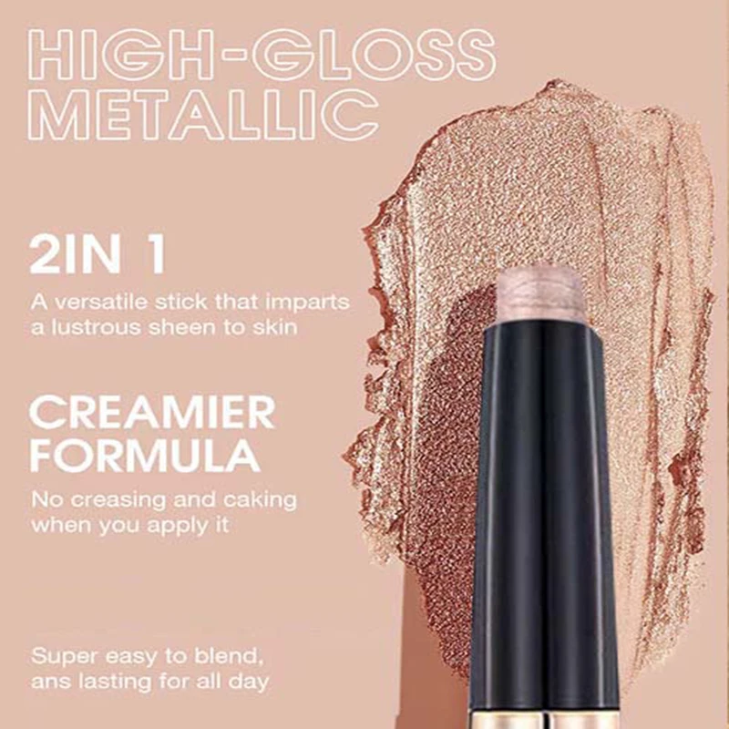 

Super Glitter Eyeshadow Stick Pencil Shimmer Pearling Eyes Makeup Cosmetics Highlight Brighten Waterproof Shiny Long Lasting