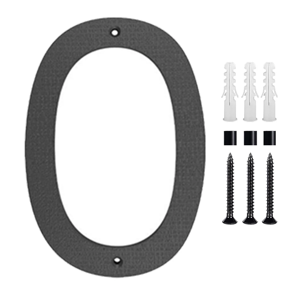 

Black Doorplate 12 Inch House Numbers Exterior Decor Large Numbers Residential And Commercial Use For Doors For Fences