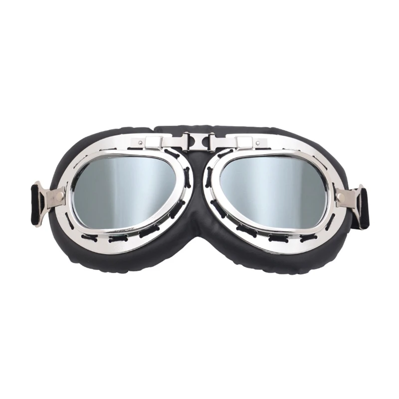 Motorcycle Goggles Vintage Scooter Goggle Bike Touring Eyewear for Half Helmet