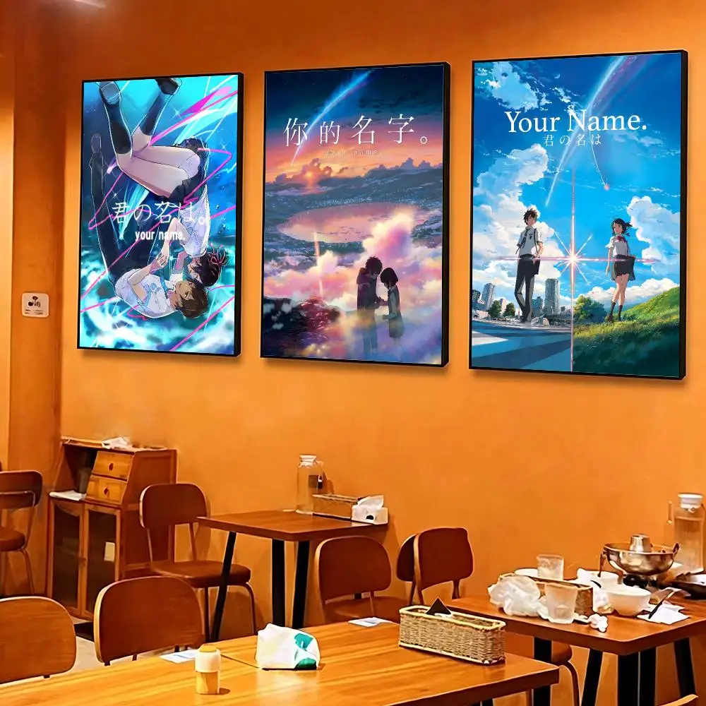 anime Your Name Poster Poster HD Printing Cozy and Warm Style for Home Decor for Bedrooms Cafes Gift Giving