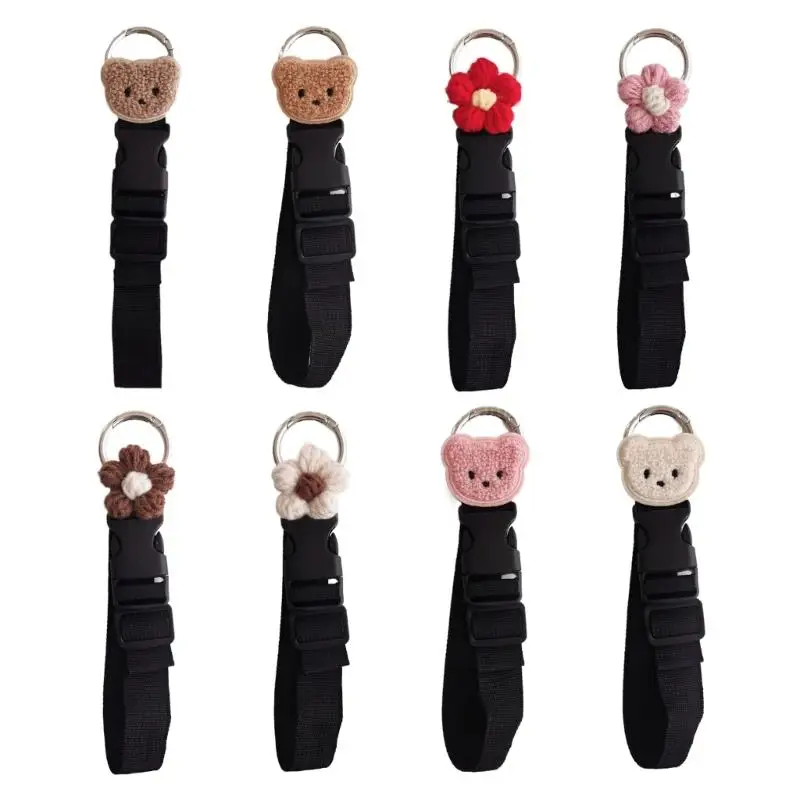 

Hand Bag Strap Strong Bag Belt Bear Pattern Bag Grip Convenient Suitcase Belt Travel Bag Hook Must Get for Your Trip