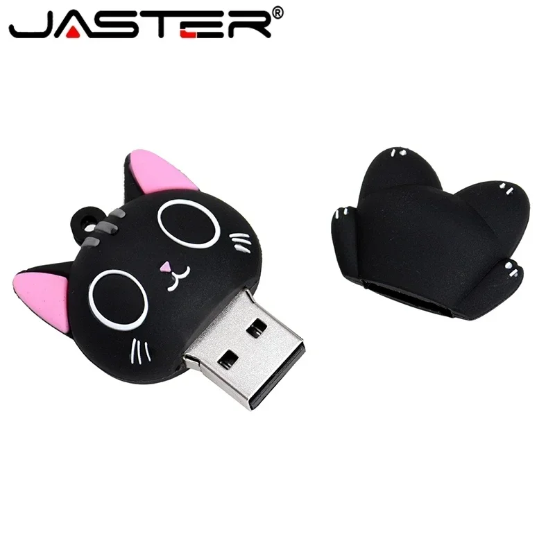 JASTER Usb Pendrive Cartoon Cat  USB Flash Drive  Et 4GB 8GB 16GB 32GB 64GB 128GB USB 2.0 Pen Drive  USB Memory Stick U Disk