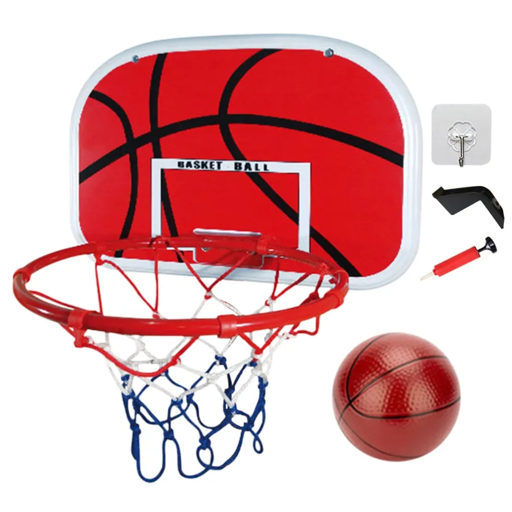 

Basketball Goals with Ball and Pump Portable Basketball Hoop Adjustable Basketball Hoop Set Indoor Outdoor Play for Kids