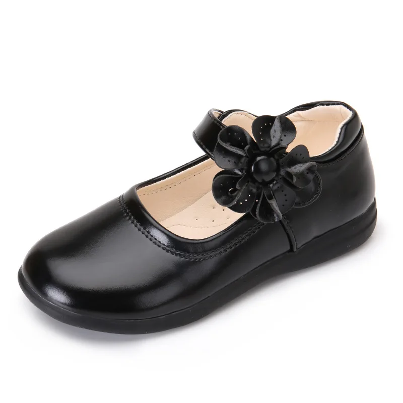 Kids Shoes 2019 Baby Girl Shoes Child Girls Leather Shoes Student Dress Shoes Black White 3T 4T 5T 6T 7T 8T 9T 10T 11T 12T 13T