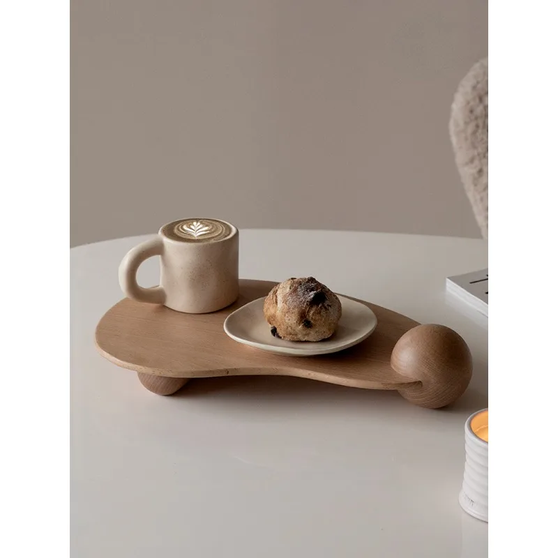 

Nordic Solid Wood Bread Wooden Aromatherapy Tray Light Luxury Perfume Decoration