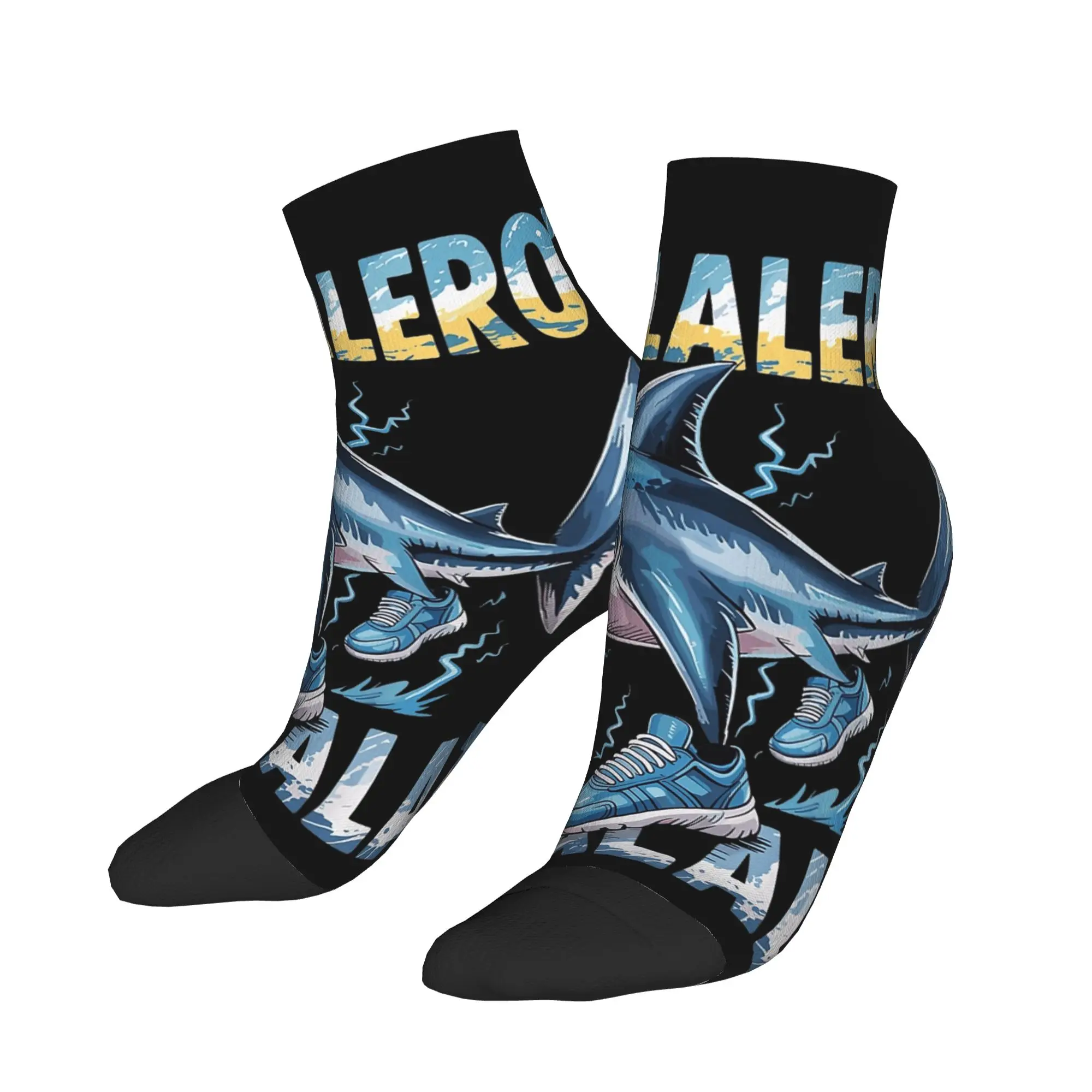 Tralalero Tralala الإيطالية الدماغ Rot الإيطالية Brainrot ميمي الكاحل الجوارب الراحة لينة الجوارب غير رسمية الصيف تسلق عدم الانزلاق جورب