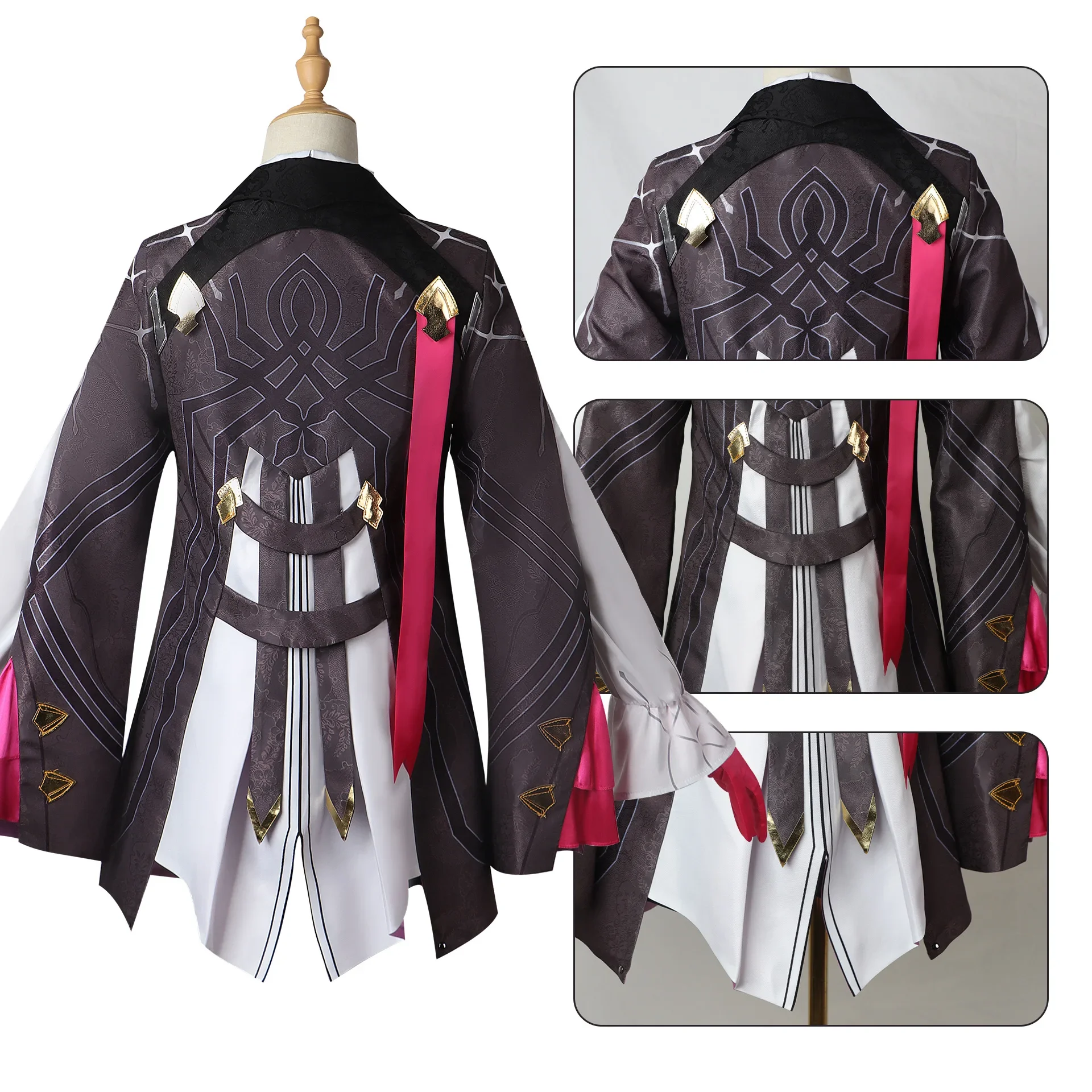 Kafka Cosplay Jeu Honkai: Star Rail Cosplay Costume XS-3XL Perruque Femmes Cheveux Honkai Kafka Chaussures Cosplay Costume Grande Taille