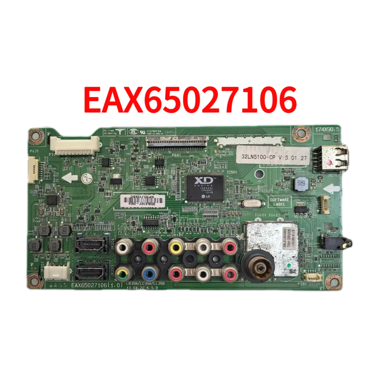 

Оригинальная материнская плата 32LN5100-CP EAX65027106(1.0) с экраном HC320DXN-VSFP4-21XX Хорошая тестовая доставка