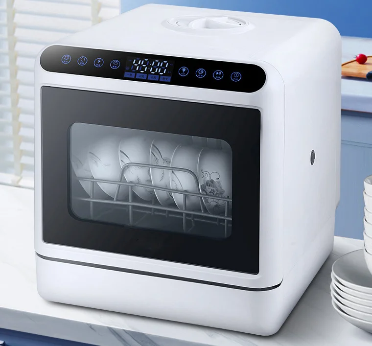 Mini Automatic Electric Dishwasher for Kitchen Portable and Compact Household Design