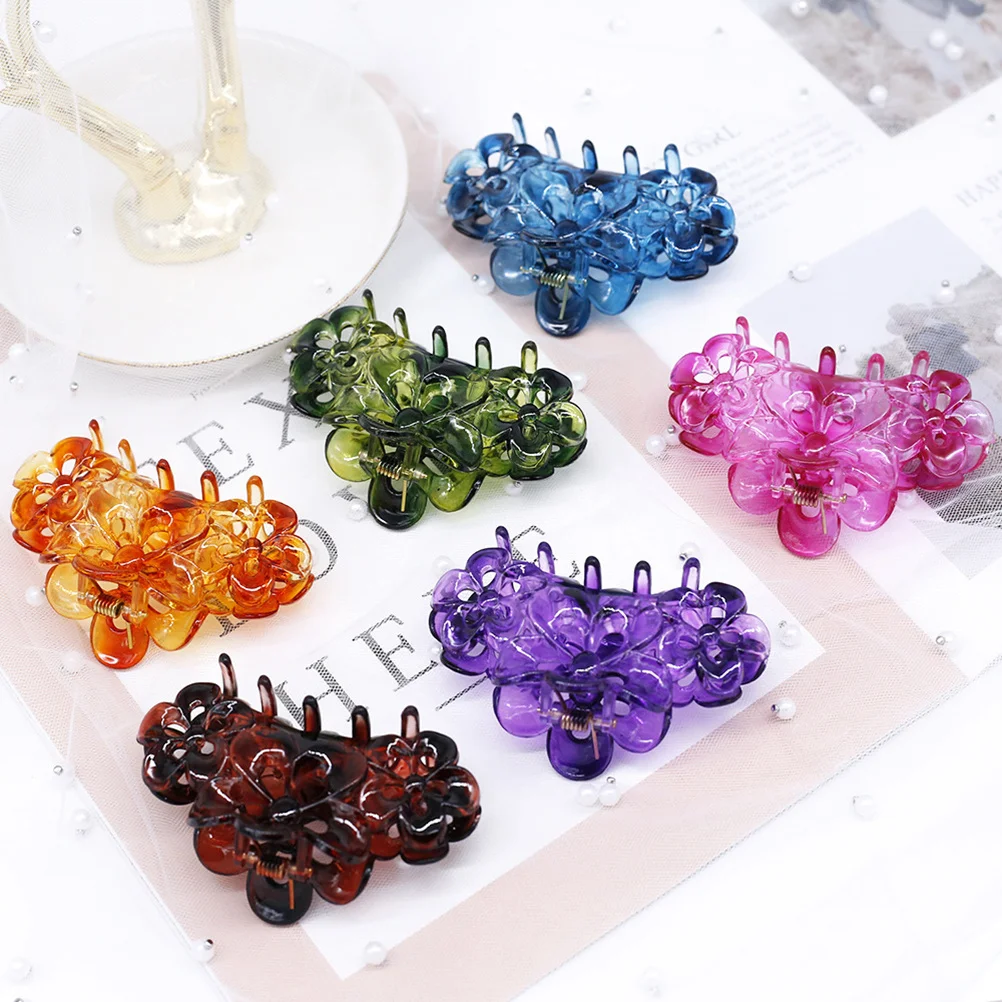 

12 шт. зажимы для купания, массивные зажимы для челюстей для девочек и женщин, смоляные когти, гладкие зубцы, аксессуары для волос, толстые тонкие