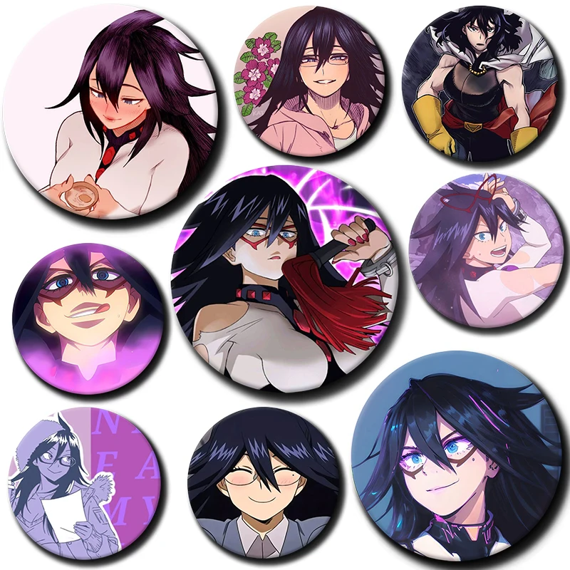 

58mm Cartoon Character Midnight Soft Button Pin Nemuri Kayama Anime Brooch Creative Badge for Backpack Clothes Decoration Gift