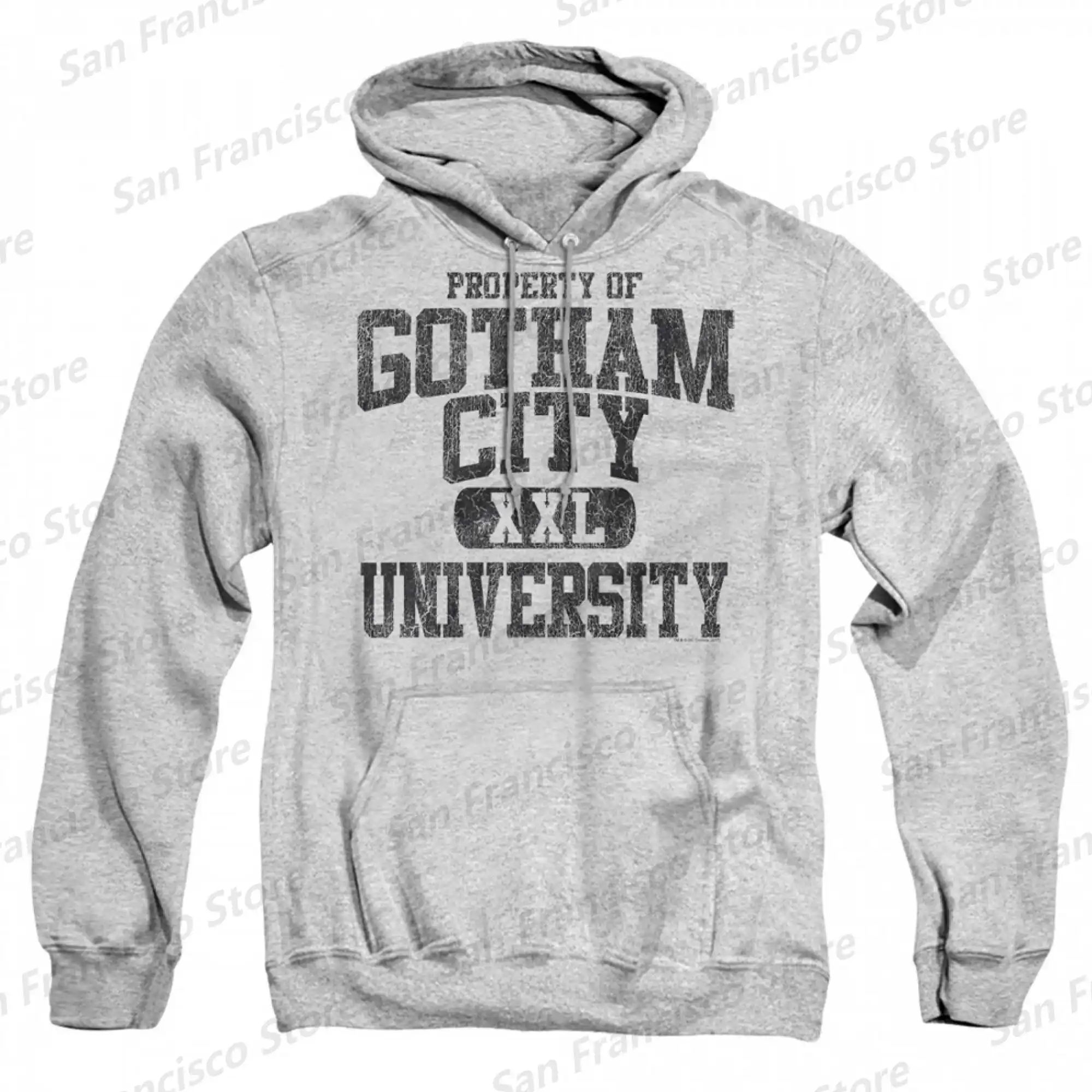 Neue Sommer Wunder Comics Jungen & Mädchen Herbst und Winter Hoodies Batman Gotham City University 3D gedruckt Kind/Erwachsene lässig Grey Tops