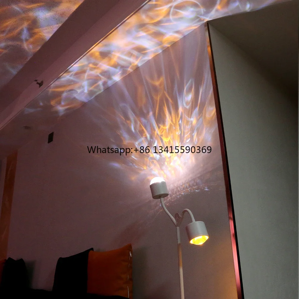 

Net Red Living Room Bedroom Mood Floor Lamp Water Ripple Atmosphere Lamp Background Sunset Sunset Lamp