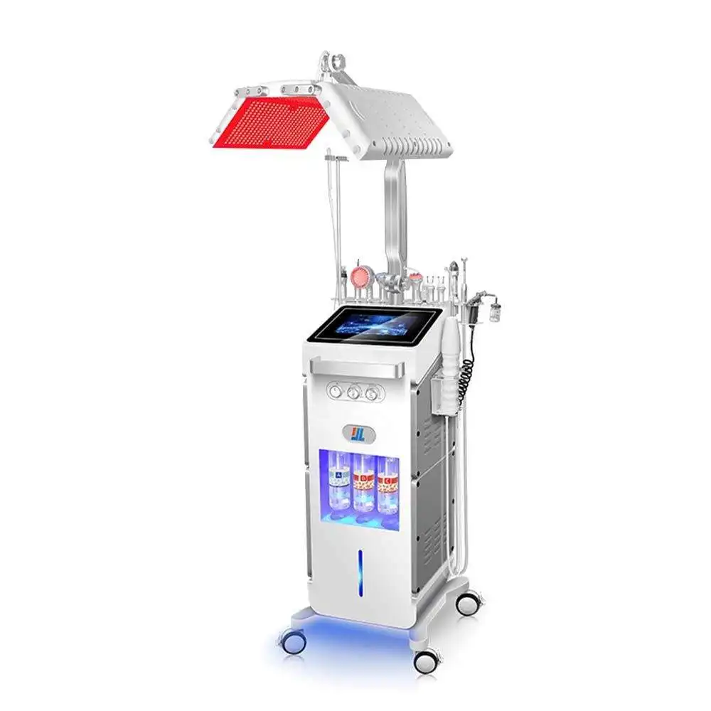 Profession 14 in 1 Multifunctional Red Light Therapy Hydra Oxygen Aqua Peeling Facial Machine