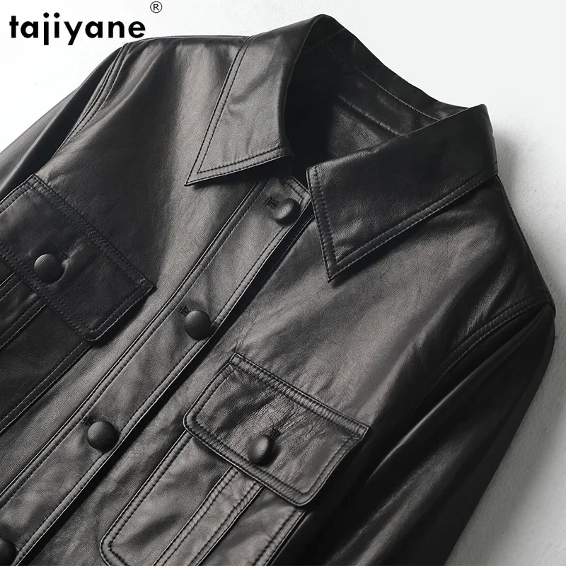 Tajiyane Genuine Leather Jacket Women 2023 New Fashion Real Sheepskin Coat Short Korean Style Outerwears Chaqueta De Cuero Mujer