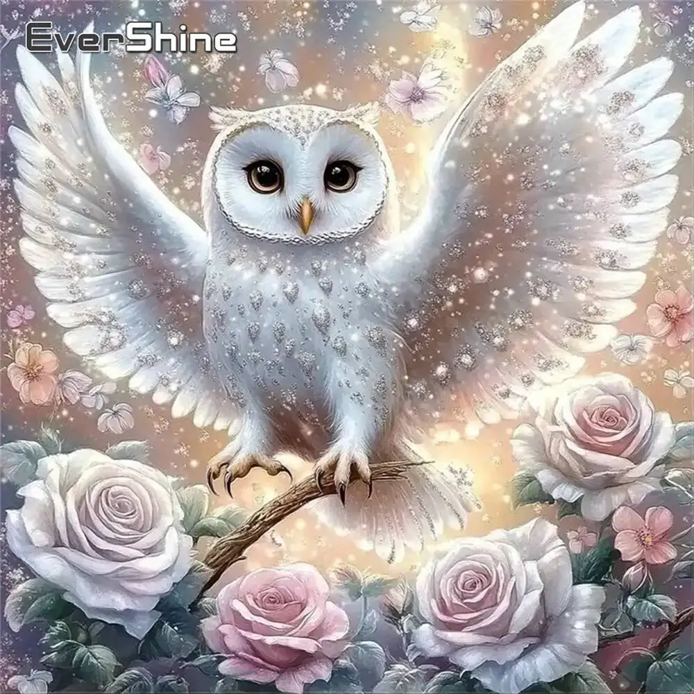Evershine Diamant-Gemälde, Gänseblümchen, bunt, Acryl, Bastelbedarf, Diamant-Mosaik, DIY-Stickerei, Kindergeschenk