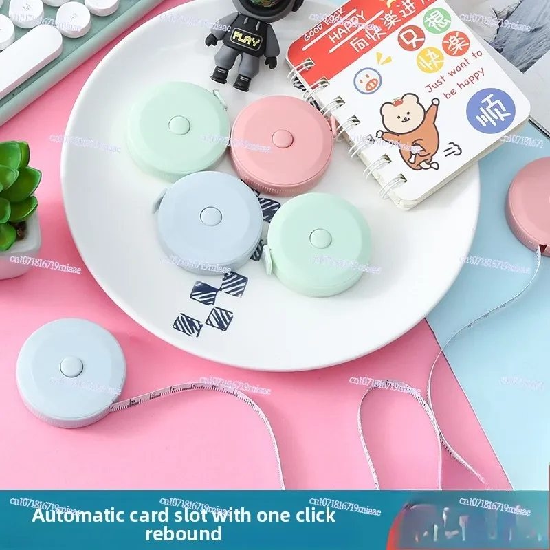 JP Macaron Color Mini Portable Tape Measure Automatic Retractable Soft Measuring Tapel Tailor Measuring Tape