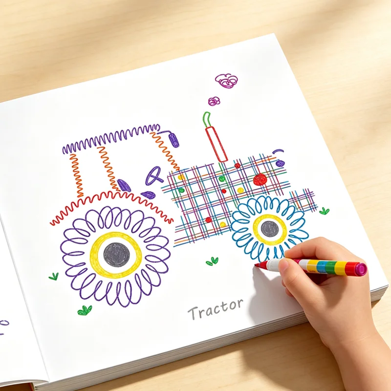 Fun Line Tracing & Coloring Book: Hands-On Activities for Kids – Use Your Brain & Create