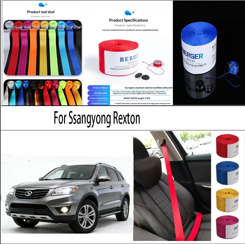 

For Toyota RAV4 XA30 Car Seat Belt Seatbelt Webbing Lap Retractable Safety Strap 48MM