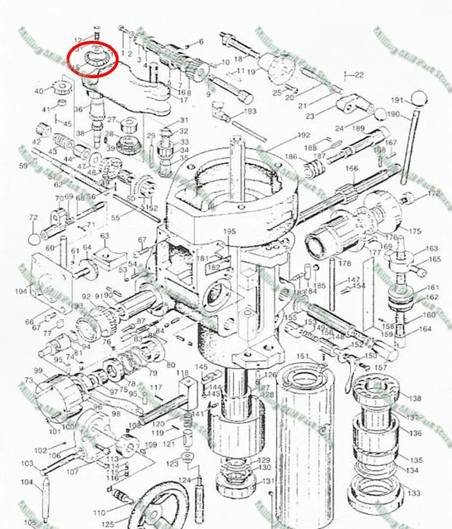 Imagem -04 - Turbina Elevador Gear Bracket Fresadora Acessórios Diâmetro Interno 38 mm Furo Interno 16 mm Keyway mm Altura mm B15