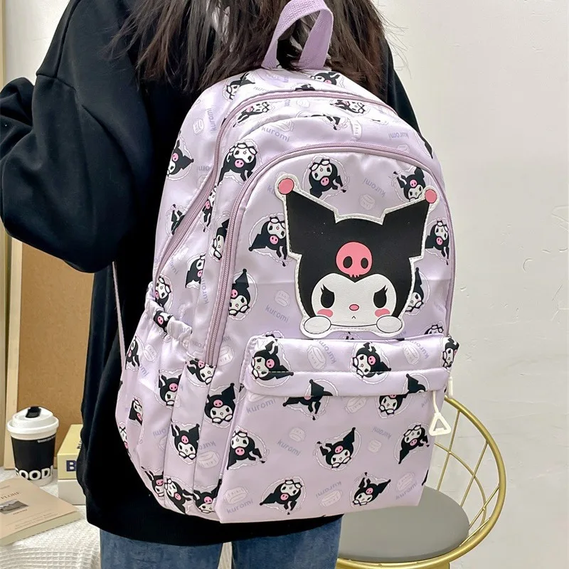 Sanrio Start Of School Season Plecak Anime Kuromi Cinnamoroll Torba studencka o dużej pojemności Torba damska dla dzieci Prezent dla dziewczynek ﻿