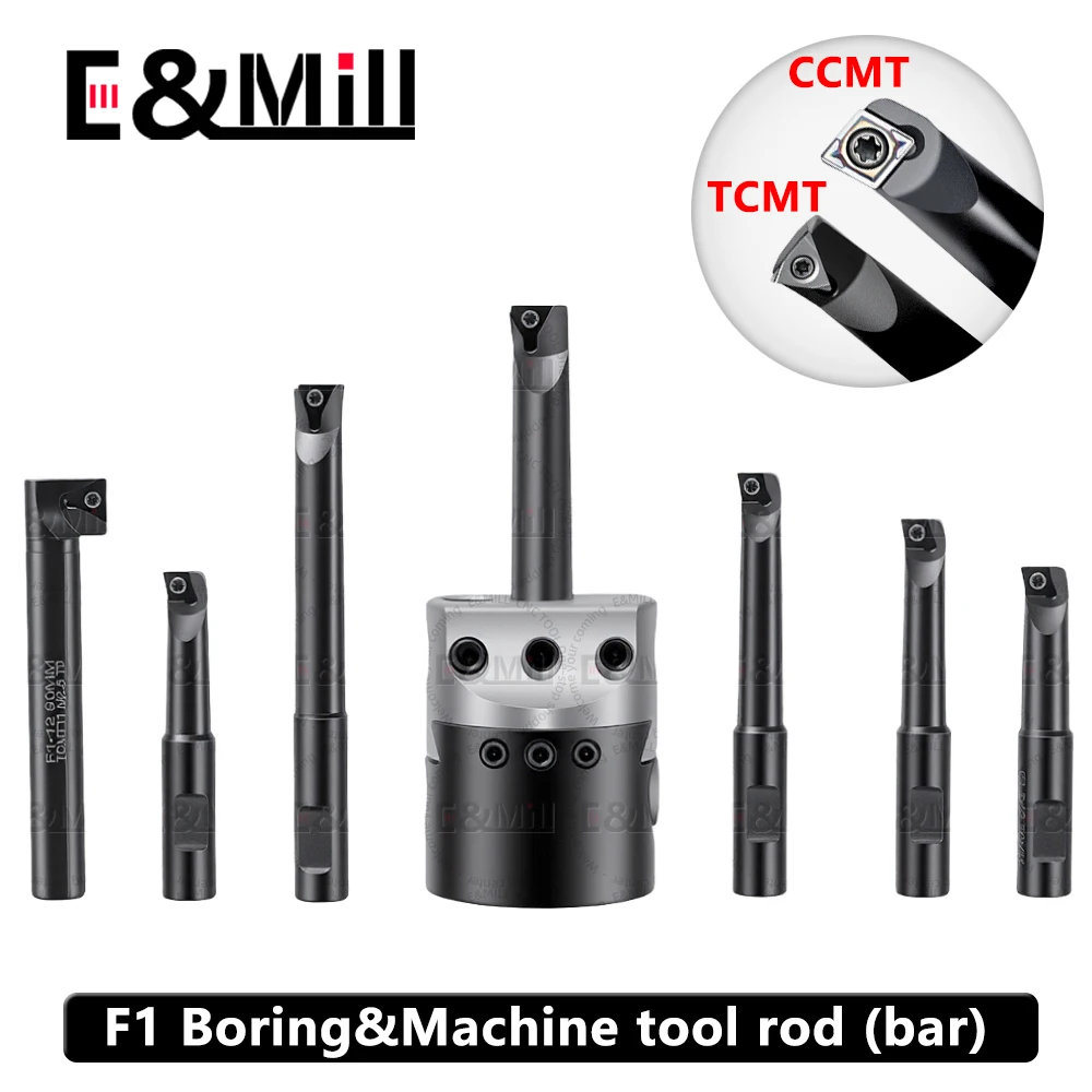 F1 2 بوصة 3 بوصة 50 مللي متر 75 مللي متر مملة رئيس قضيب 12 مللي متر 18 مللي متر مخرطة آلة أداة حامل بار ل CCMT06 TCMT11 مملة إدراج أدوات مقبض #1