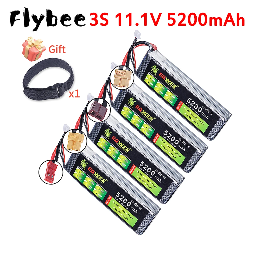 LION Power 3S 11.1V 5200mAh Drone Li-po Battery 40C Helicopter Quadcopter RC Car Boat Parts T XT60 Plug 3S Lipo battery 11.1V