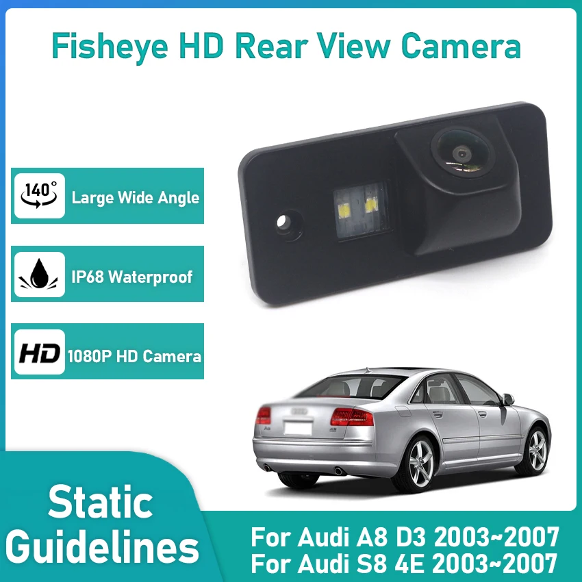 Car Wireless Parking Reversing Camera For Audi A8 D3 S8 4E 2003 2004 2005 2006 2007CCD Full HD Night Vision Rear View Camera